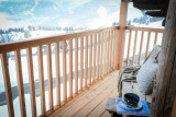 Balcon avec vue sur le Mont-Blanc et le Beaufortain