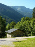 Le mazot et la montagne d'Outray