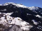 Vue depuis le gite, sur la montagne d'Outray.