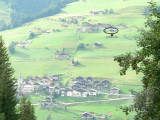 Situation du CHALET
secteur  les combes/Les Evettes
vue dominante sur le village de HAUTELUCE