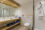 La salle de douche de la chambre 