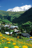 Hauteluce avec un petit bout du Mont Blanc