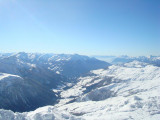 Vue sur la vallée de Hauteluce depuis l'aiguille Croche