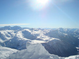 Barrage de la Girotte vue de l'aiguille Croche