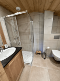 Salle de douche avec WC
