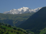 Vue du chalet le Mont Blanc