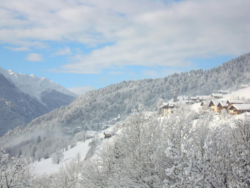 Vue sur le village de Hauteluce