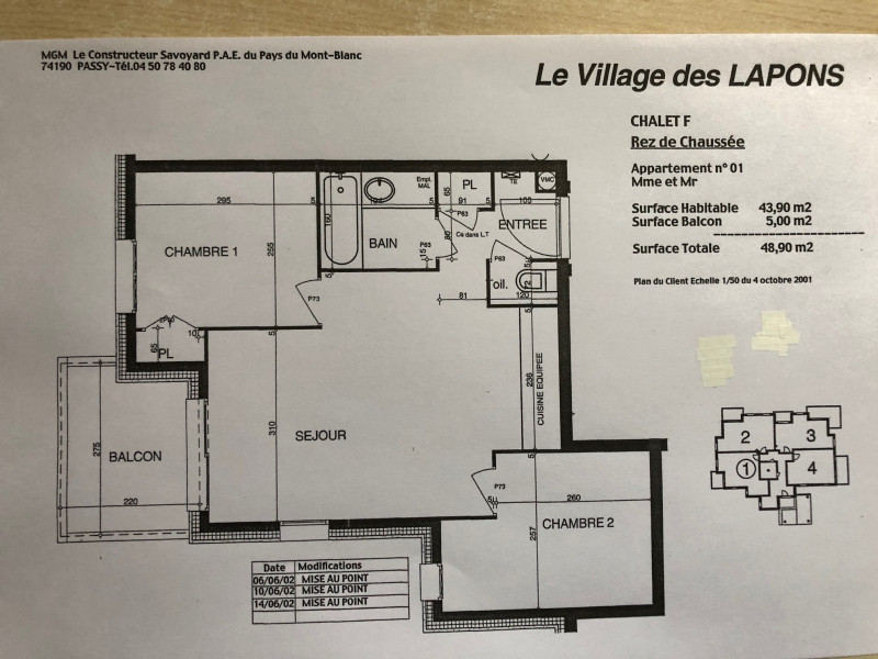 Plan Village des Lapons F01 Plan Village des Lapons F01