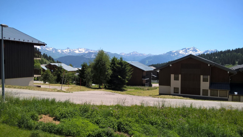 Vue depuis le balcon du chalet