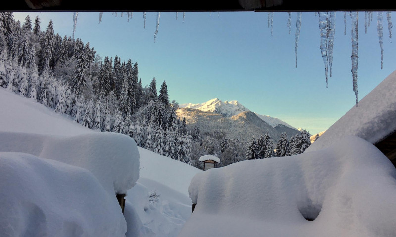 Vue sur le Mirantin depuis le chalet - © Gîtes de France Vue sur le Mirantin depuis le chalet