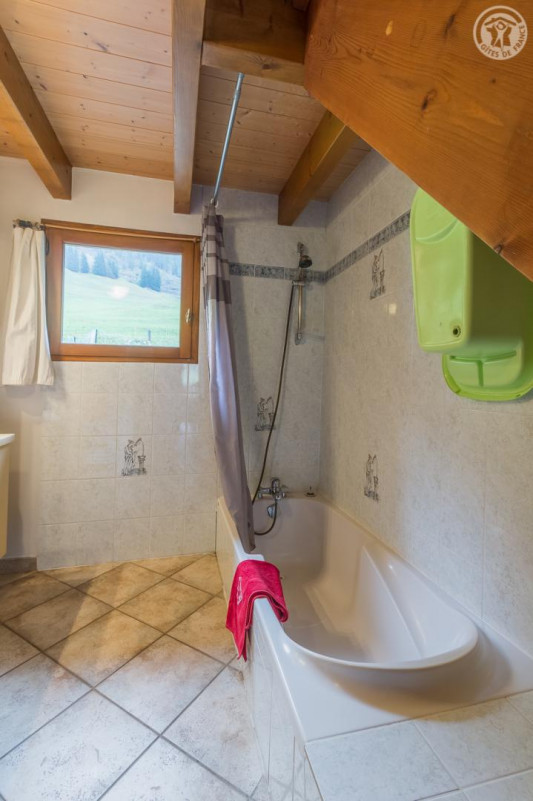 salle de bain avec baignoire