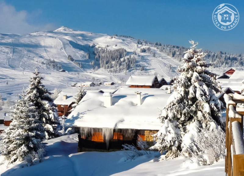 Vue Sud-Ouest côté station en Hiver