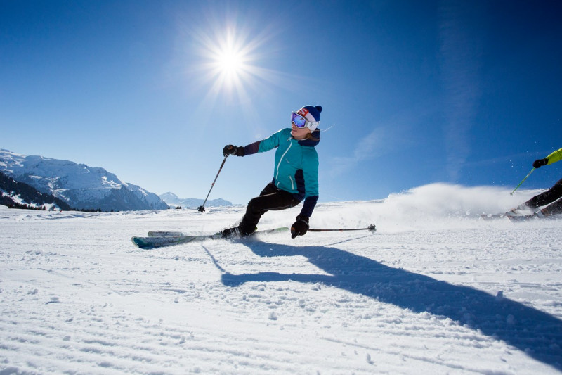 Skier tranquille aux Saisies